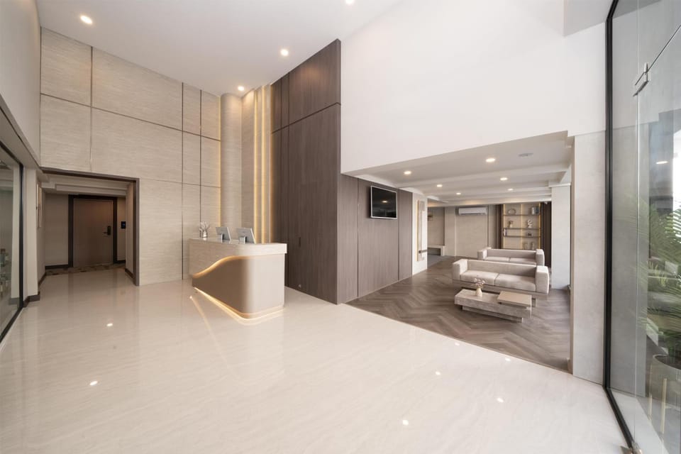 Property building, Living room, Lobby or reception