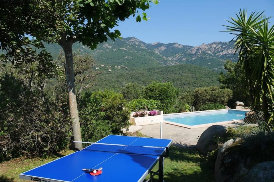 Spring, Day, Natural landscape, Mountain view, Pool view, Swimming pool, sunbed