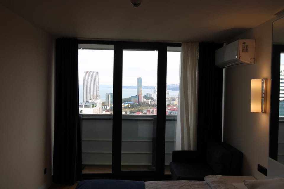 Bed, Bedroom, Sea view