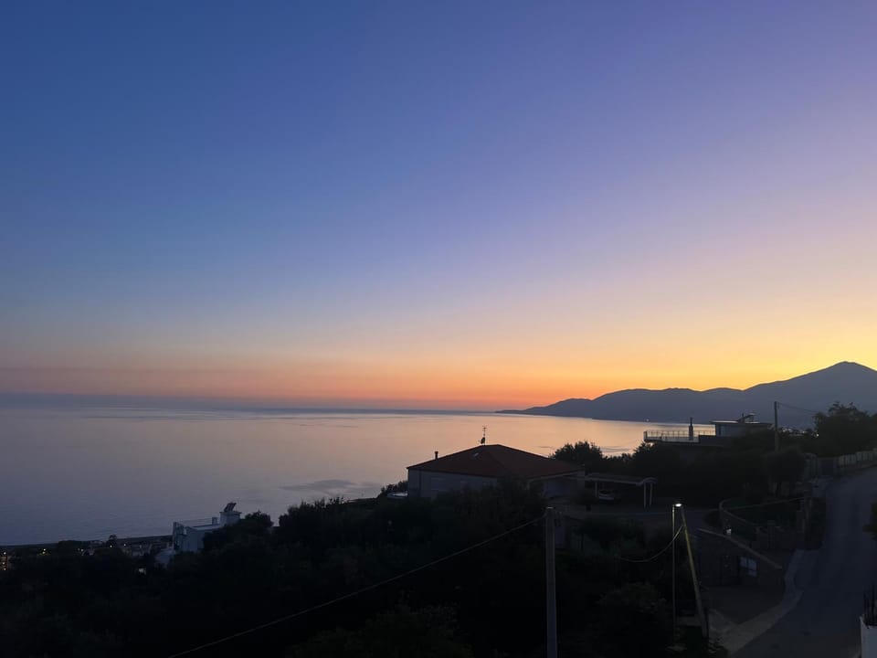 Natural landscape, View (from property/room), Mountain view, Sea view, Sunset