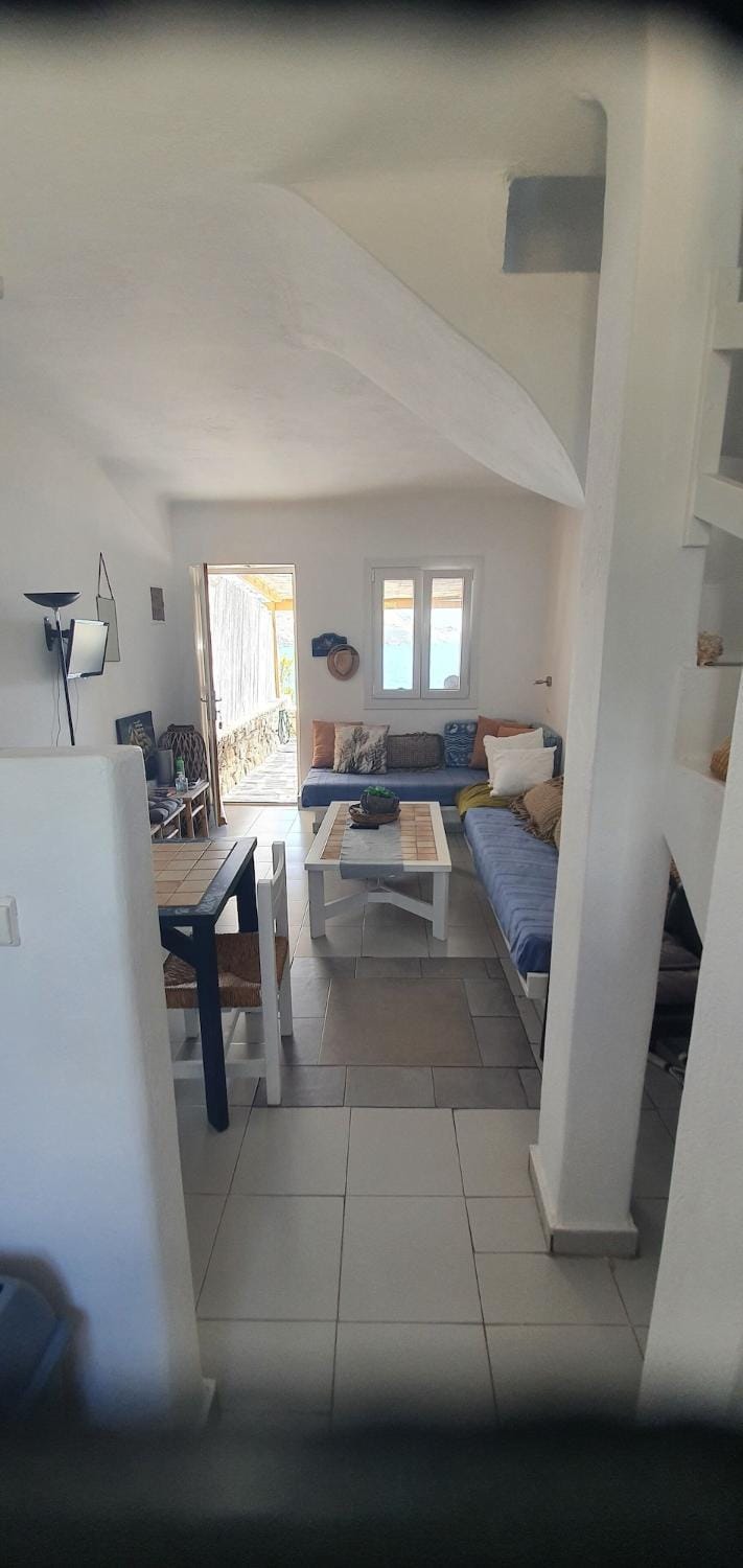 Panoramic View of Ornos Bay in Mykonos & Pool by ΜΡS House in Decentralized Administration of the Aegean
