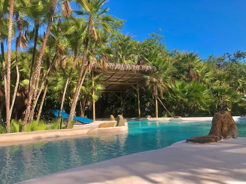 Spring, Natural landscape, Pool view, Swimming pool