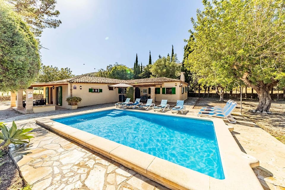 Property building, Swimming pool, sunbed