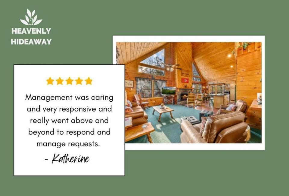 Heavenly Hideaway - 3BR Sleeps 10 with Hot Tub House in Sevier County