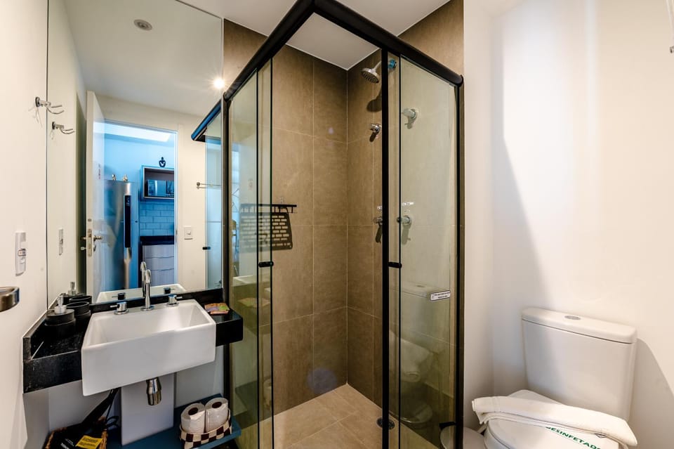 Sofisticação e conforto no Brooklin Próx Metro Apartment in Sao Paulo City