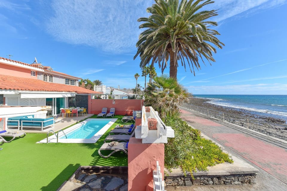 Day, Garden, Beach, Sea view, Swimming pool, sunbed