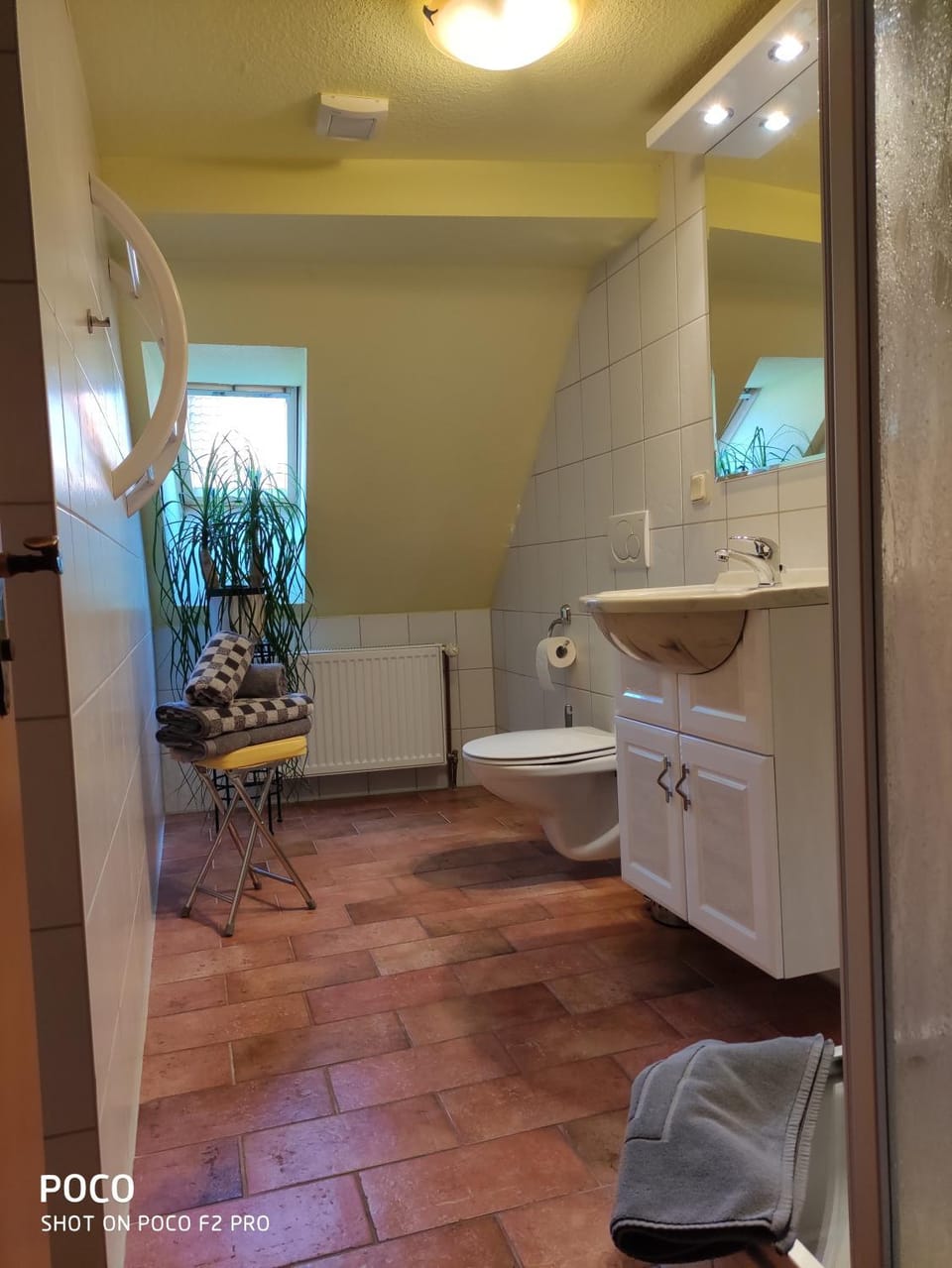 Bathroom, City view