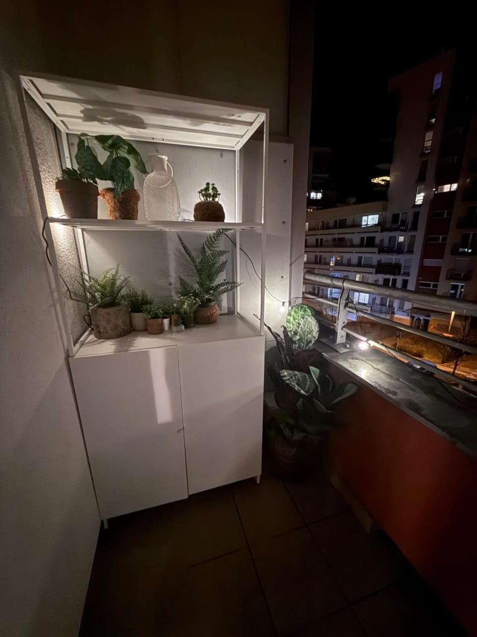Night, View (from property/room), Balcony/Terrace