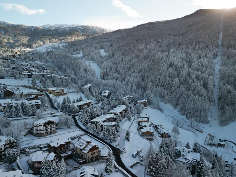 Natural landscape, Bird's eye view, Winter