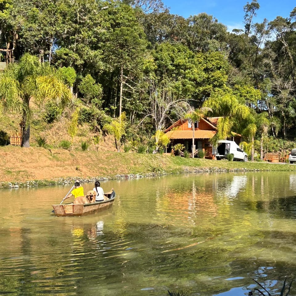 Chalé Nosso Paraiso RV Rio Cristalino e Lago Chalet in State of Santa Catarina
