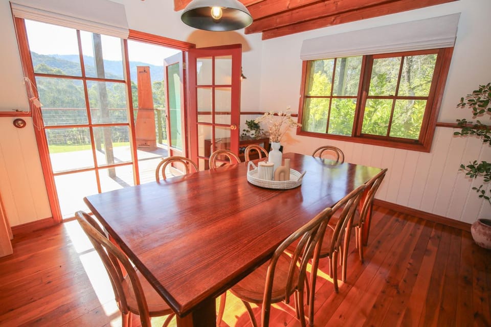 Balcony/Terrace, Dining area, fireplace