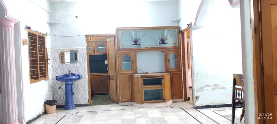 Living room, kitchen