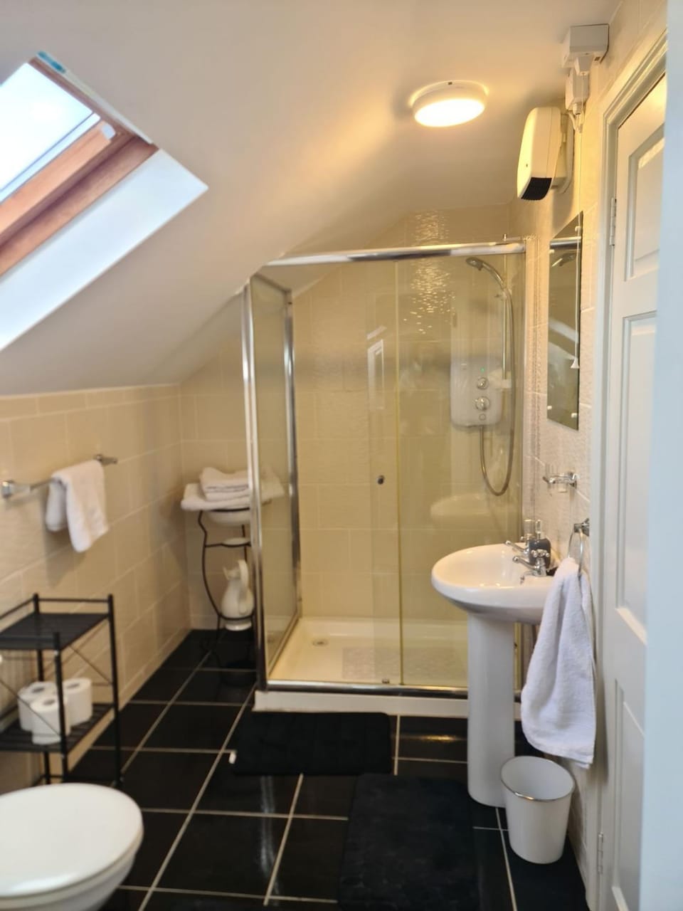Shower, Toilet, Bathroom, towels