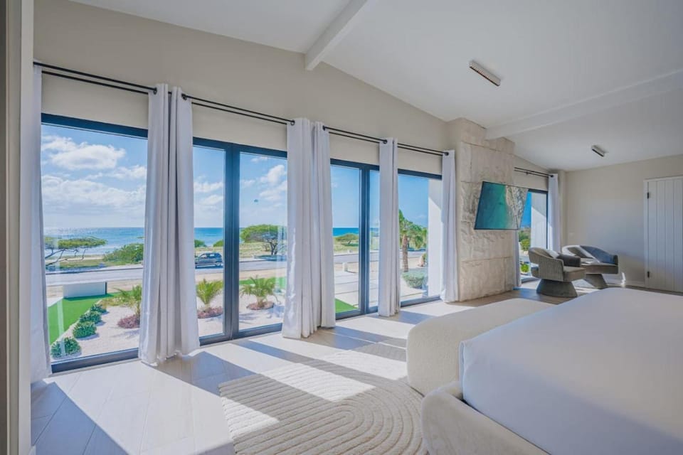 Oceanfront 10BR Lux Villa • Pool • Full Ocean View Villa in Noord