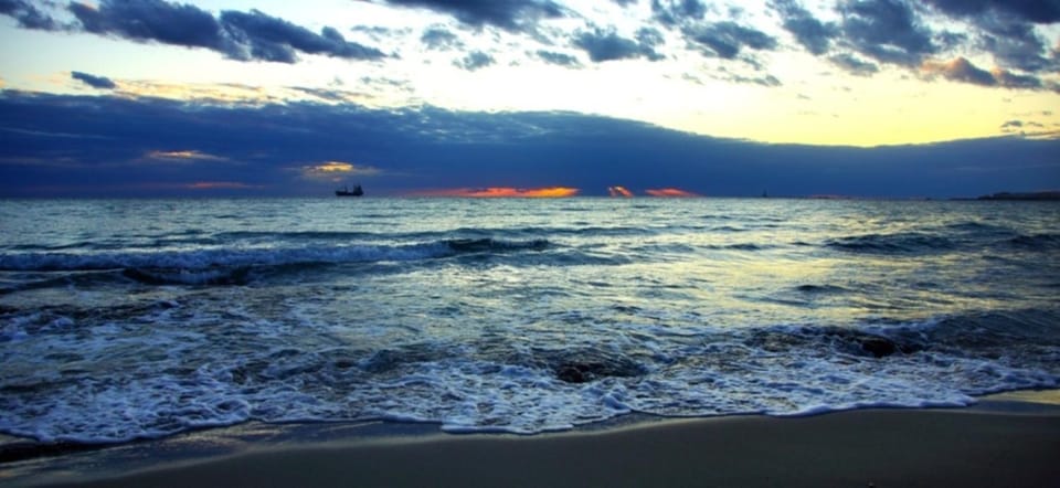Nearby landmark, Natural landscape, Sunset