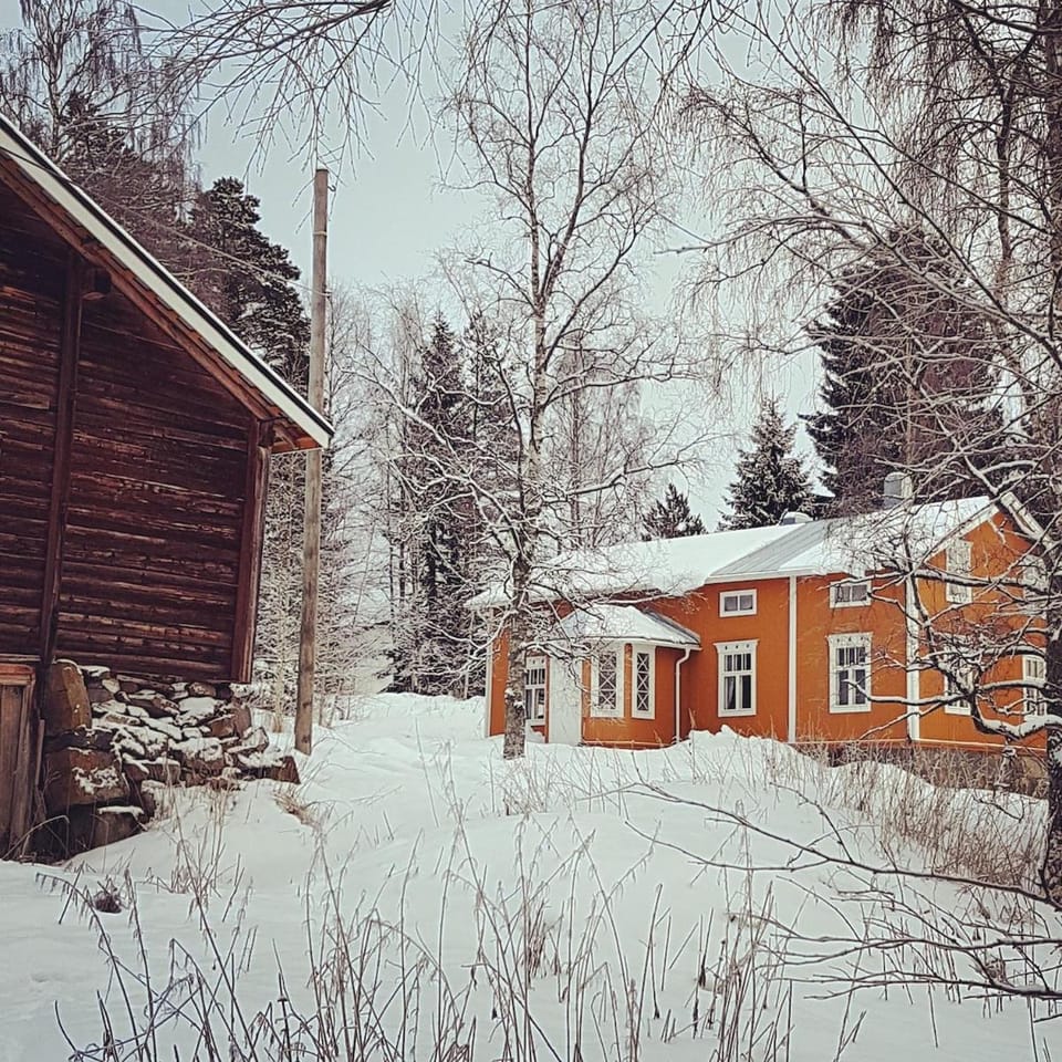 Property building, Natural landscape, Winter