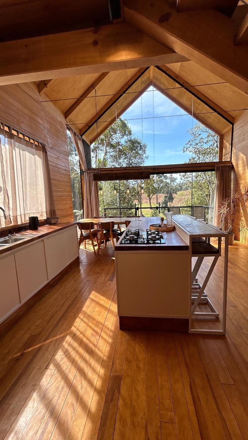 Natural landscape, View (from property/room), Kitchen or kitchenette, Dining area
