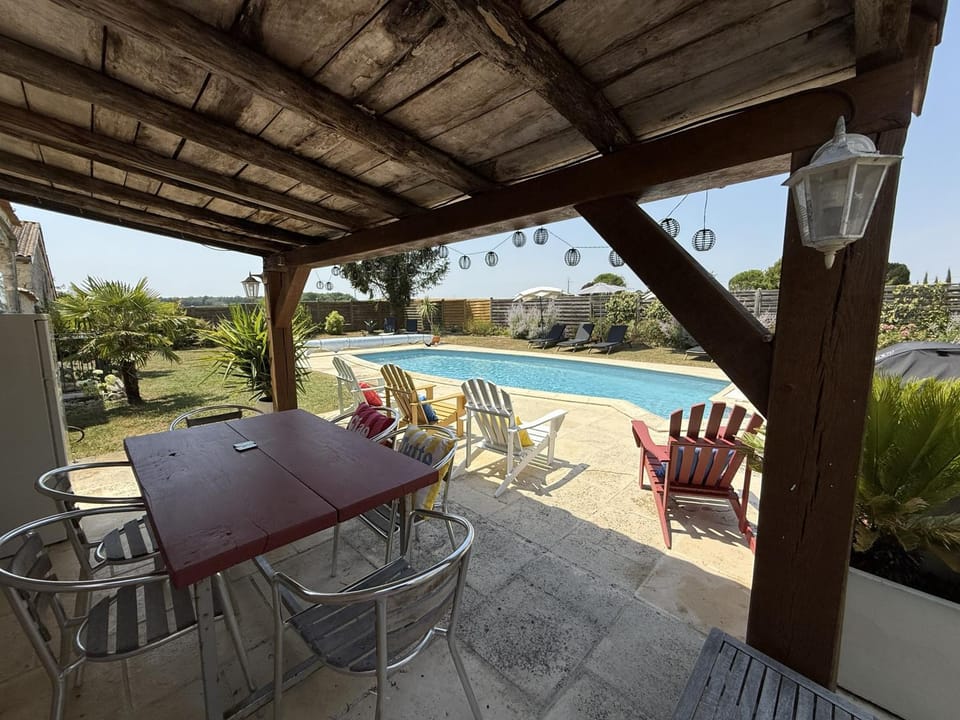 BBQ facilities, Pool view, Swimming pool, sunbed