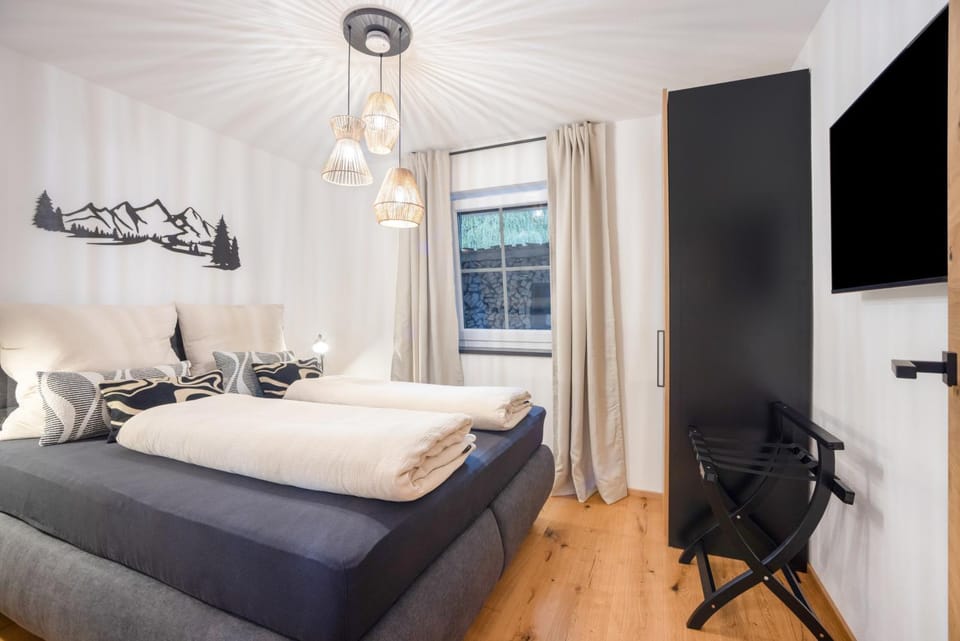 Property building, Living room, Bedroom