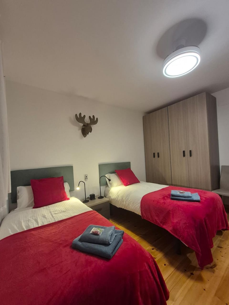 Bed, Photo of the whole room, Bedroom, flat iron, internet, towels