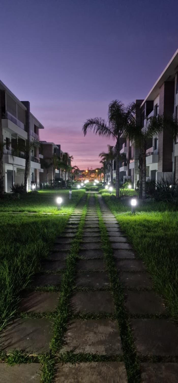 Property building, Night, Neighbourhood, Garden, Area and facilities
