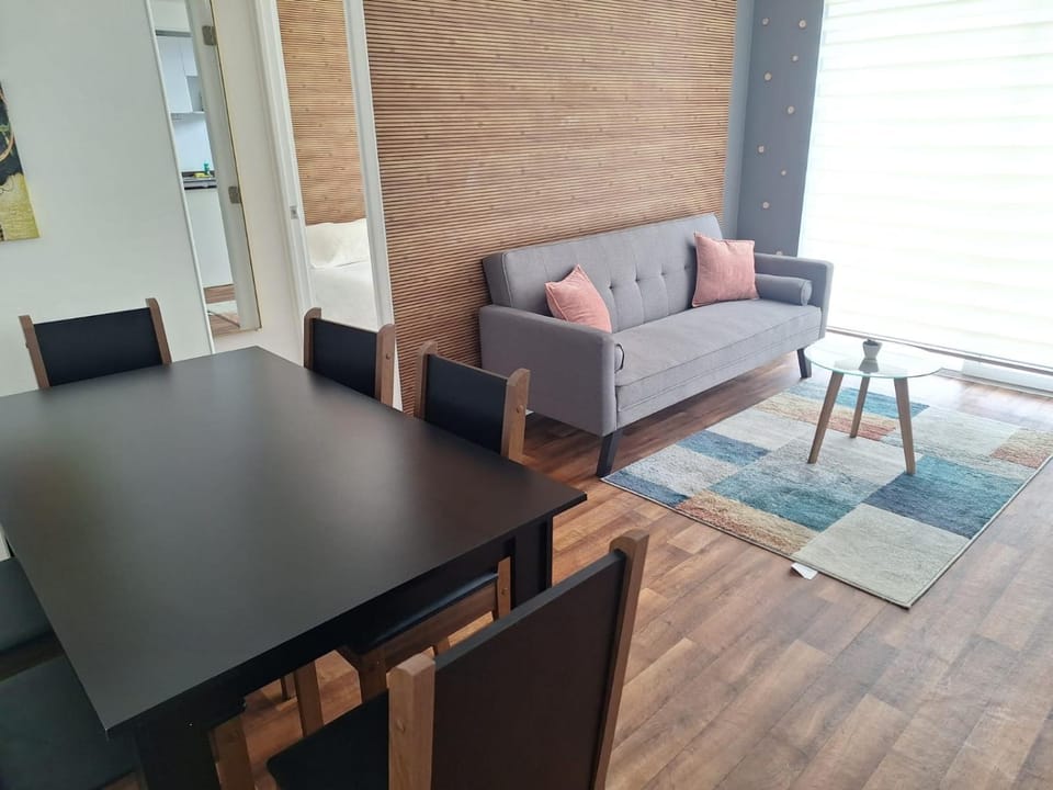 Living room, Seating area, Dining area