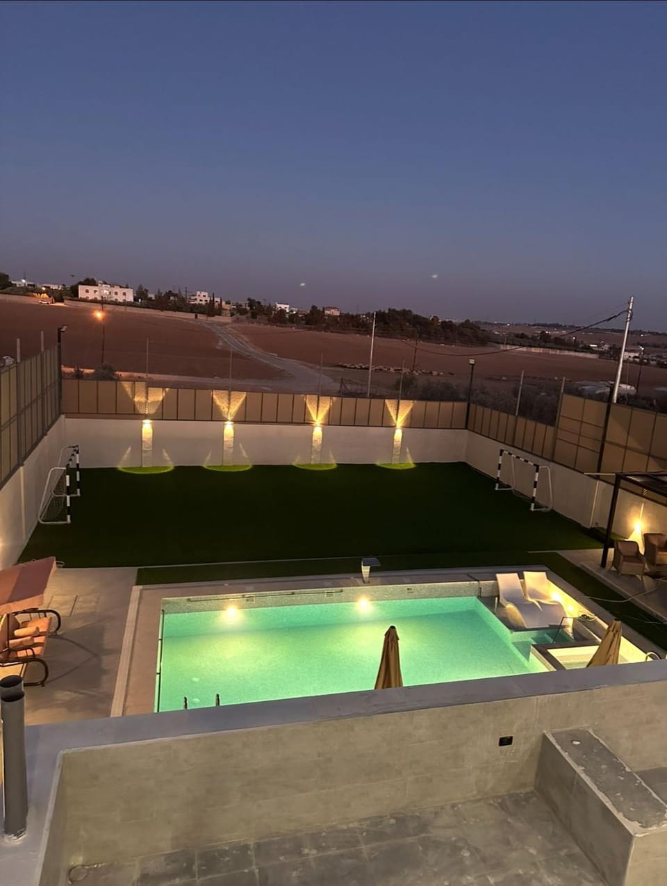 Natural landscape, Pool view, Swimming pool