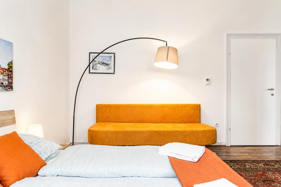 Bed, Living room, Seating area, Bedroom, towels