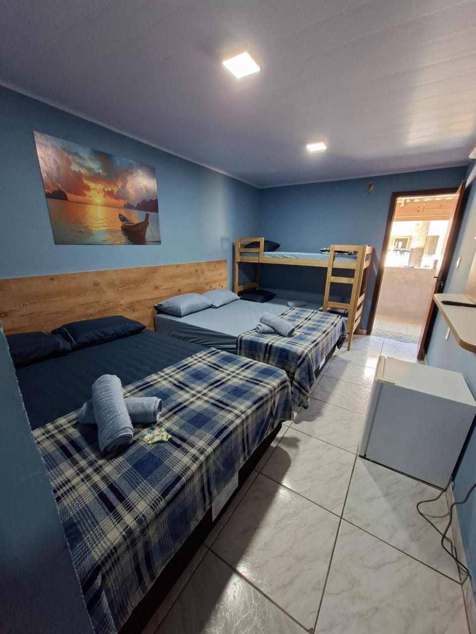 Photo of the whole room, bunk bed