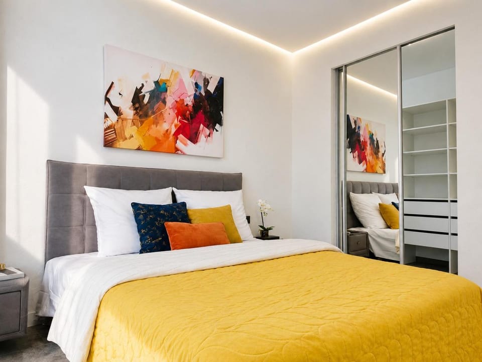 Bed, Bedroom, wardrobe