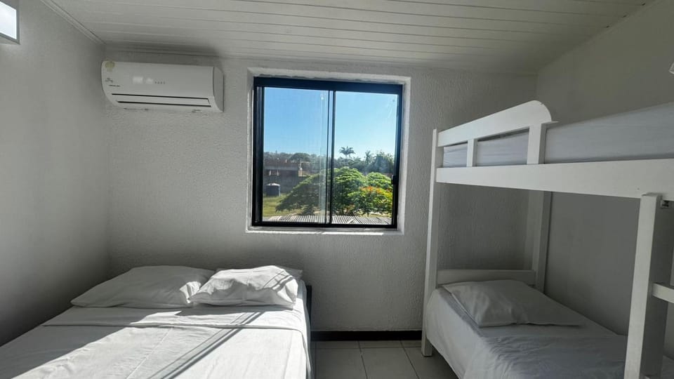 Bed, Photo of the whole room, Bedroom, bunk bed, air conditioner