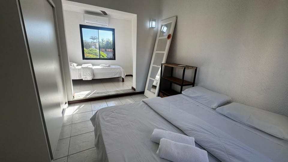 Bed, Photo of the whole room, Bedroom, towels, wardrobe, air conditioner