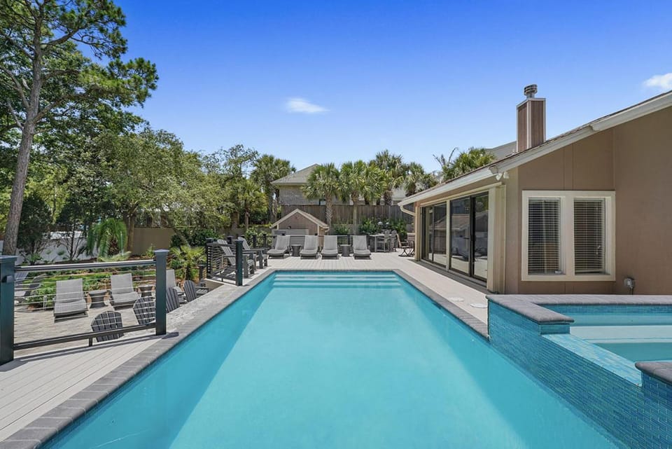 Coastal Soul - Secluded Lakefront Home with Private Pool Area & Golf Cart House in Miramar Beach