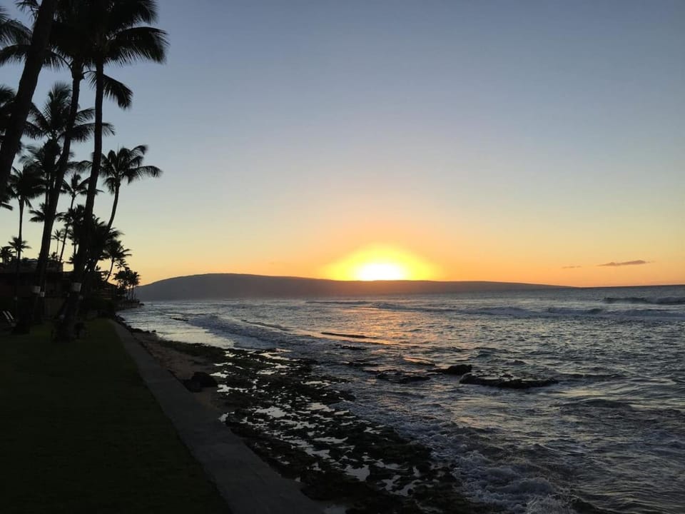 Natural landscape, Beach, Sea view, Sunset