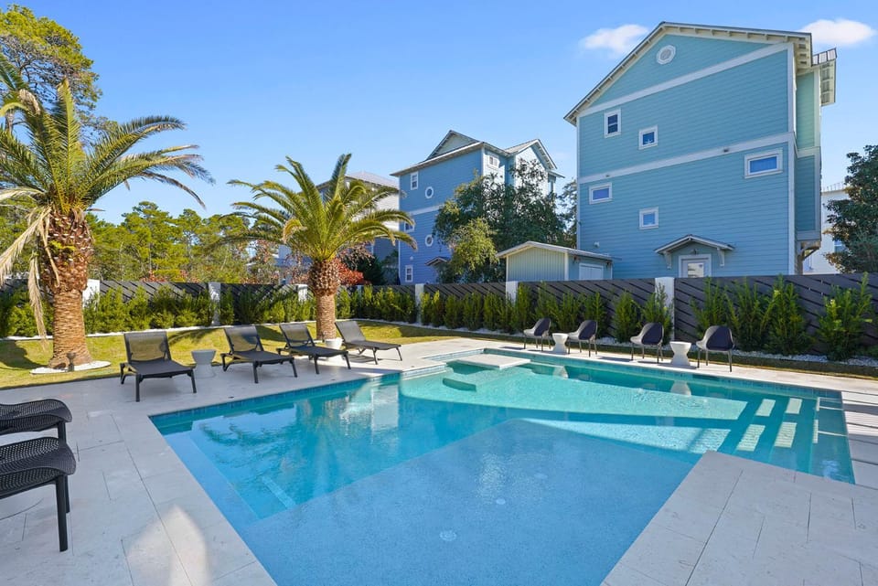 Hey Jude - Pet Friendly 30A Vacation Home with Secluded Pool Space & Beach View House in South Walton County