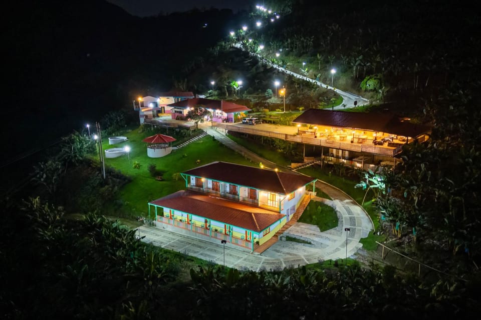Night, Natural landscape, Bird's eye view