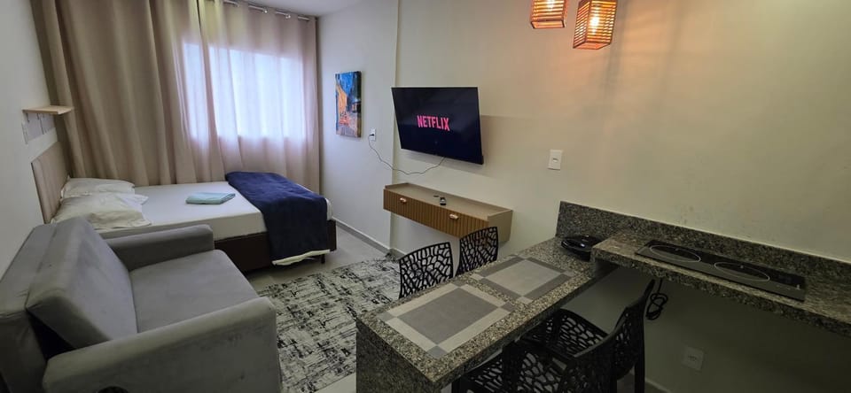 Communal lounge/ TV room, Bed, TV and multimedia, Living room, Photo of the whole room, Seating area, Dining area, Bedroom