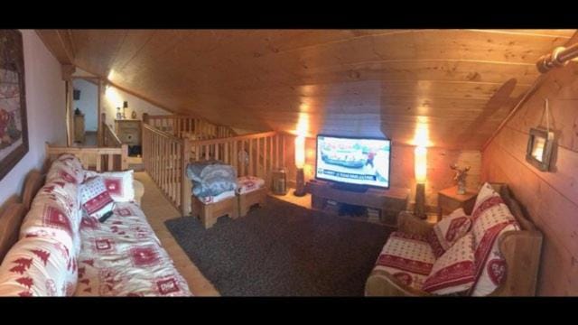 Duplex style Chalet pieds des pistes Domaine Les Saisies - 8 à 10pers Apartment in Villard-sur-Doron