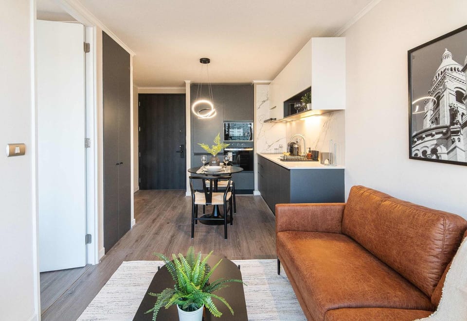 HOM I Parking l Piscina l Metro Irarrazaval l Gym Apartment in Santiago