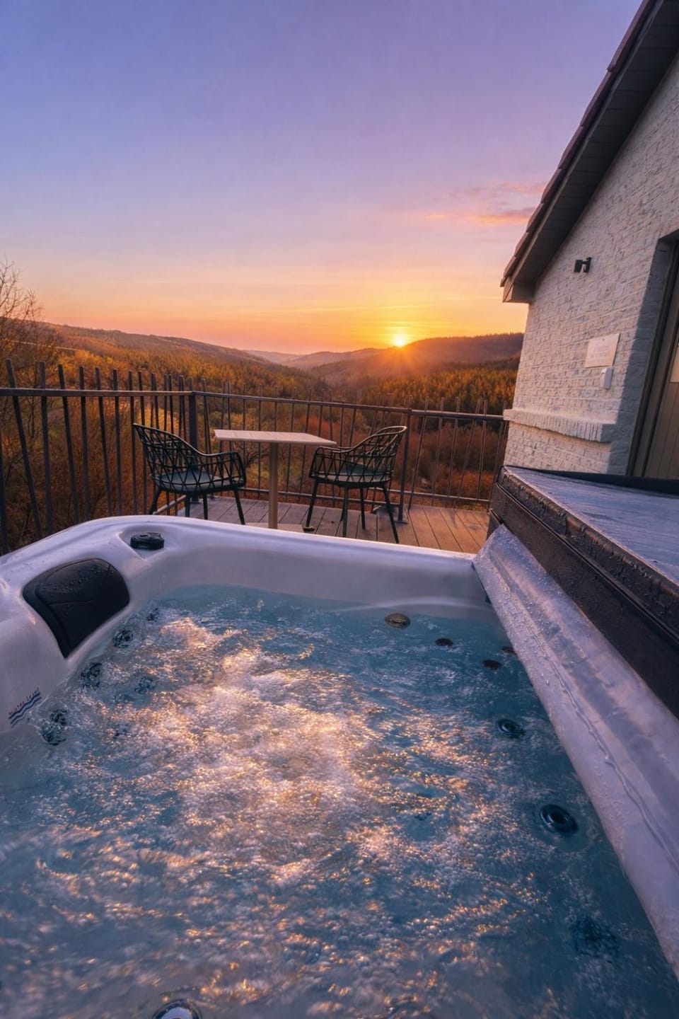 Patio, Natural landscape, Hot Tub, Mountain view