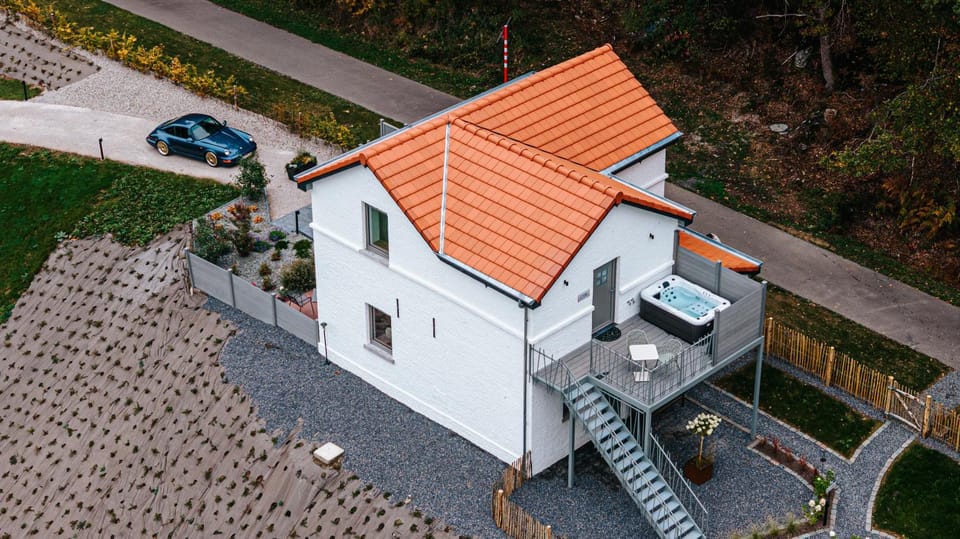 Patio, Bird's eye view, Hot Tub, Balcony/Terrace