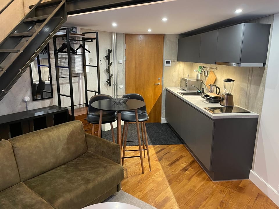 Modern loft in the middle of the city, parking space, TV game Apartment in Tallinn