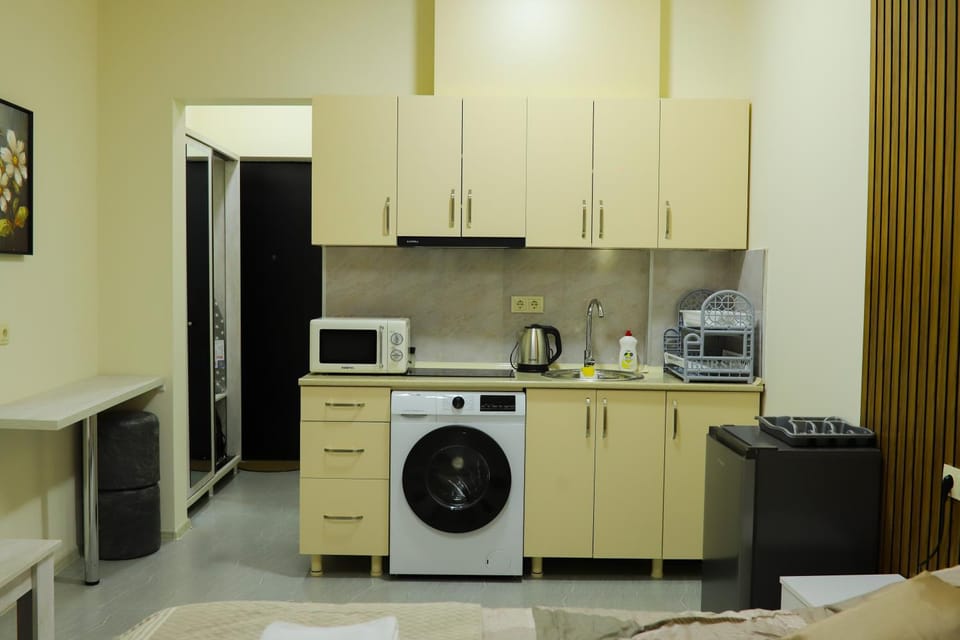 Kitchen or kitchenette, dishwasher, minibar, oven, pet friendly, stove, toaster, washing machine, dryer