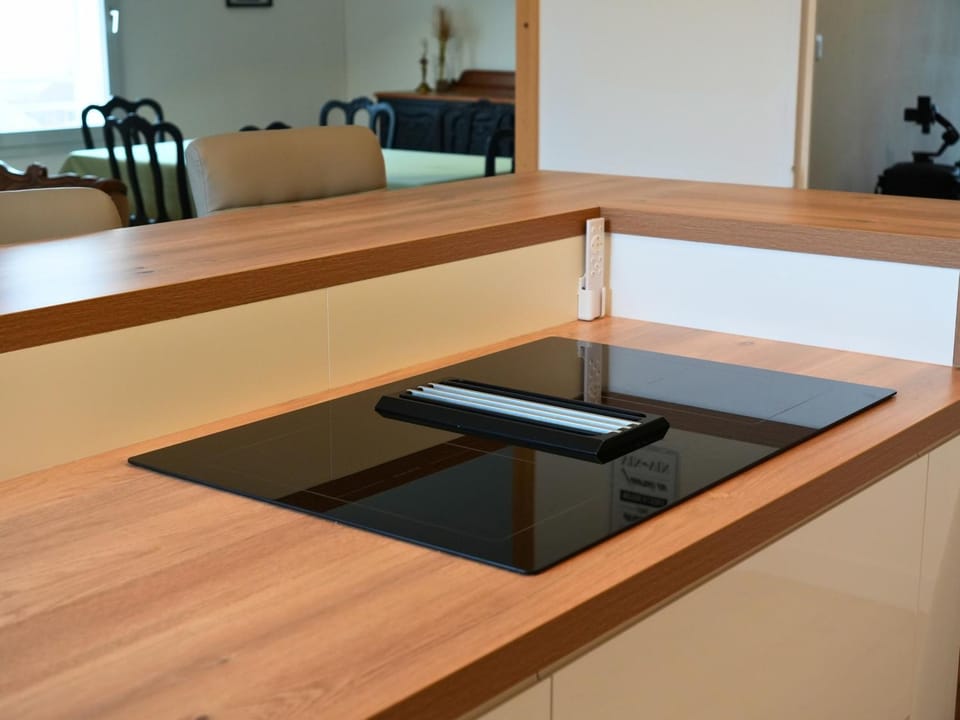 Kitchen or kitchenette, stove, kitchen