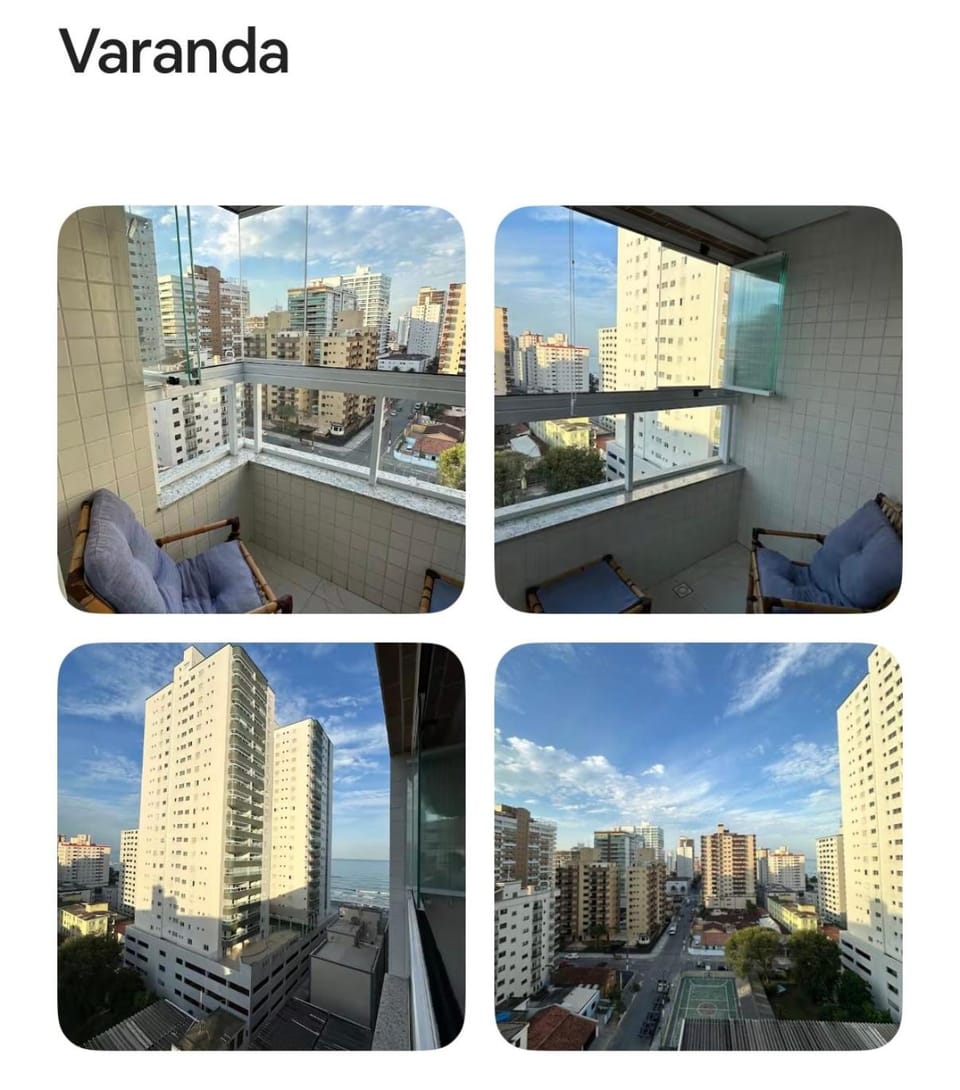 Apartamento vista para o mar Praia Grande SP - Vila Caiçara Apartment in State of São Paulo