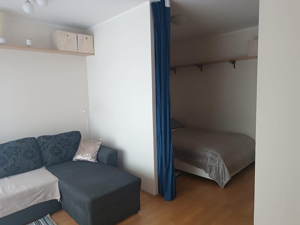 Bed, Living room, Bedroom
