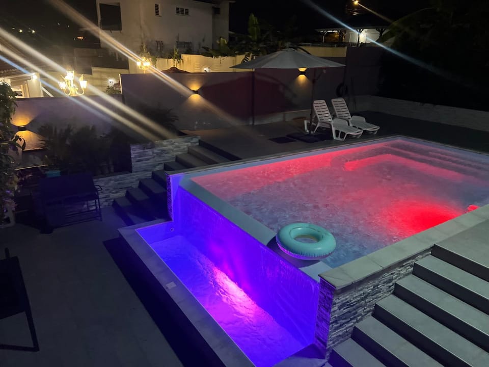 Night, Swimming pool