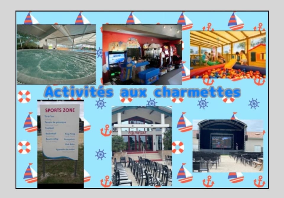 Mobilhome 2 chambres 4-6 pers les charmettes siblu 4 étoiles aux mathes Campground/ 
RV Resort in Les Mathes