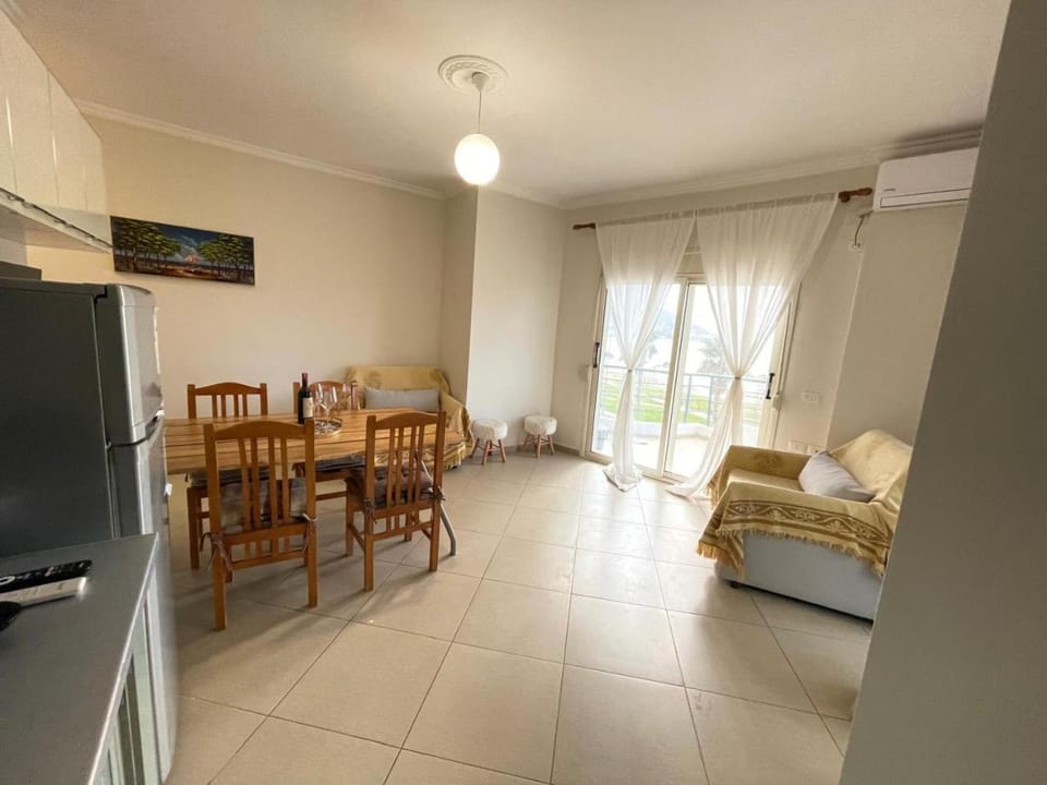 Living room, Sea view, kitchen