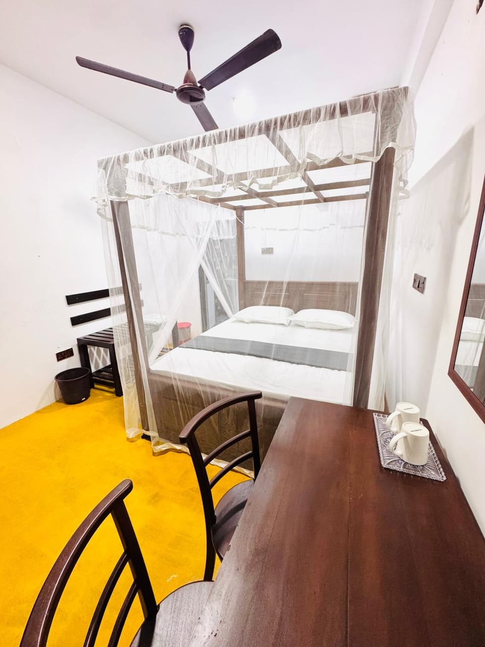 Bed, Bedroom, air conditioner